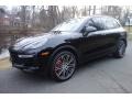 2015 Jet Black Metallic Porsche Cayenne Turbo  photo #1