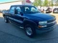 2002 Indigo Blue Metallic Chevrolet Silverado 1500 LS Crew Cab 4x4 #123342698