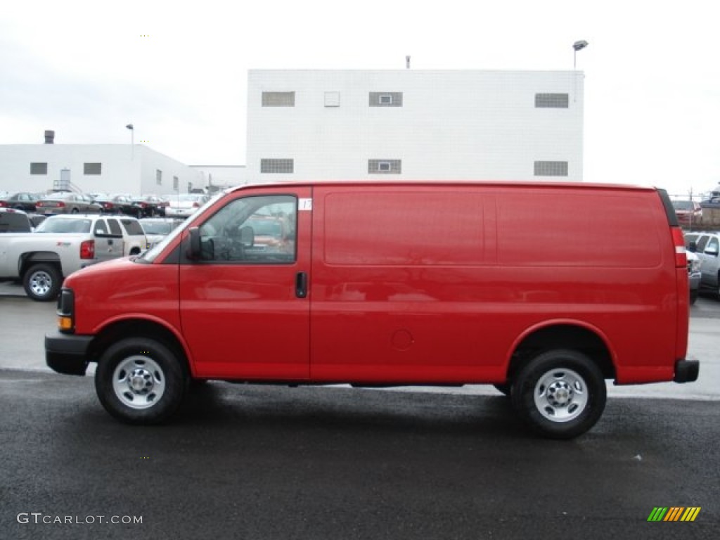 Victory Red Chevrolet Express