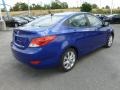 Marathon Blue 2013 Hyundai Accent GLS 4 Door Exterior