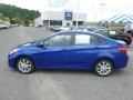 Marathon Blue 2013 Hyundai Accent GLS 4 Door Exterior