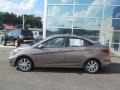 Mocha Bronze 2013 Hyundai Accent GLS 4 Door Exterior