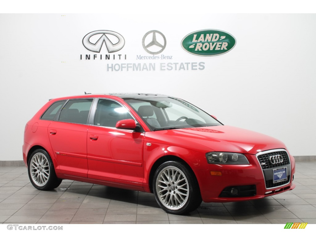 Brilliant Red Audi A3