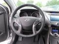 Black 2013 Hyundai Elantra Limited Steering Wheel