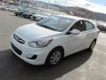 Century White 2013 Hyundai Accent GLS 4 Door Exterior