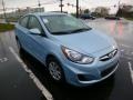 Clearwater Blue 2013 Hyundai Accent GLS 4 Door Exterior