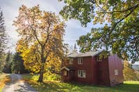 On the Kongeveien (King's road), which was the road between Oslo and Bergen a long time ago