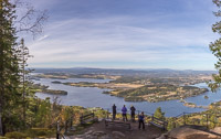 Panorama from higher up the viewpoint