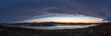 Until the clouds lost colour while the lights on Tromsø island are turned on