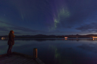 Self portrait with the northern lights