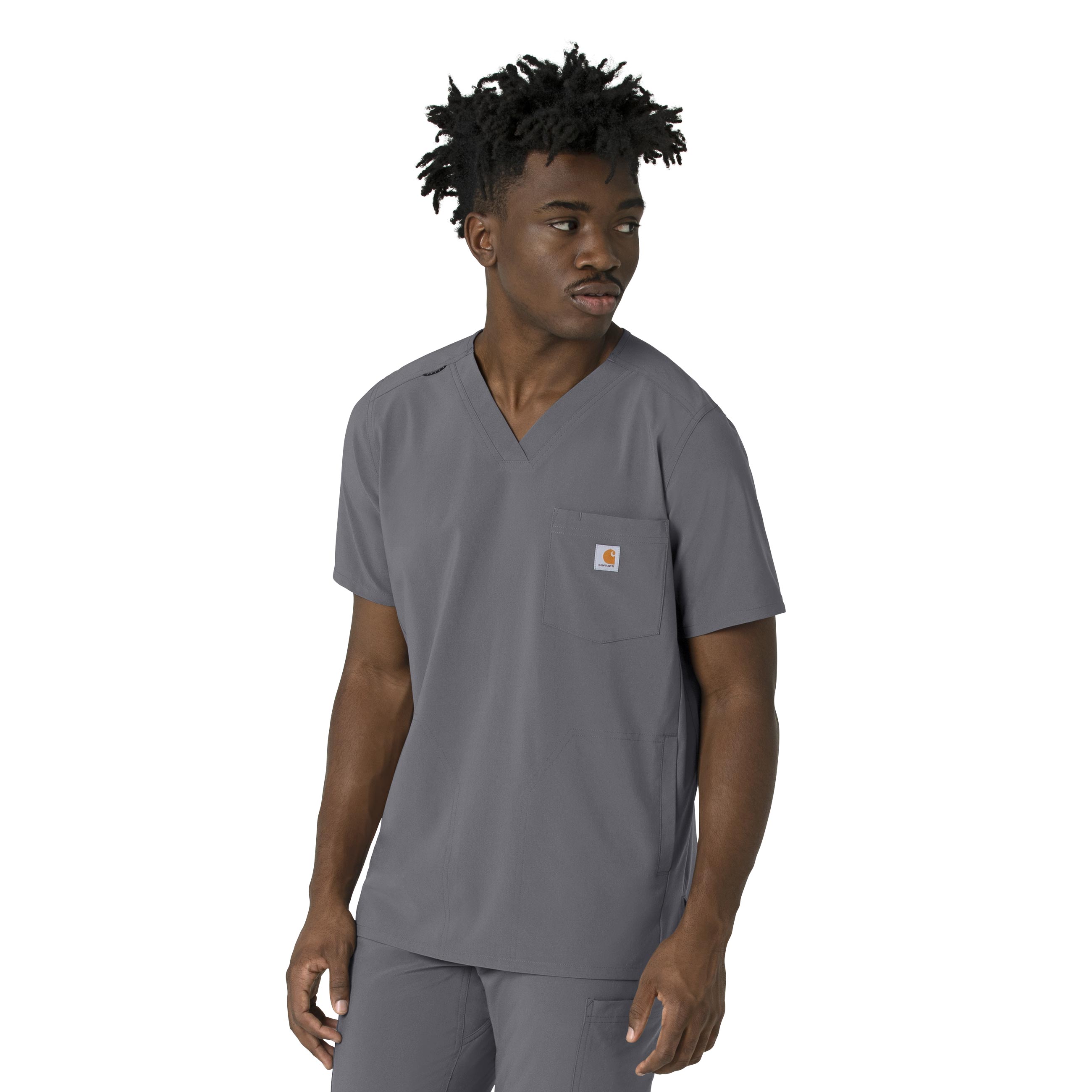 Carhartt Force Cross-Flex C16410 Men&#8216;s 3 Pocket STAIN BREAKER Medical Scrub Top-Carhartt