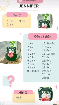 Tổng hợp sáu chart jennifer, cá xấu hắc, bánh mỳ trứng, Quả chuối heo, hoa gấu, pochaco màu vàng,