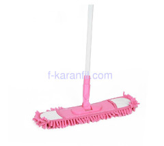 Telescopic Microfiber Chenille pink mop