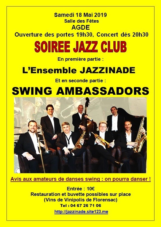 PROCHAINE SOIREE JAZZ CLUB JAZZINADE