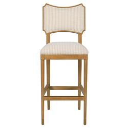 Woodbridge Powers Parasol Cream Auden Brown Wood Counter Stool