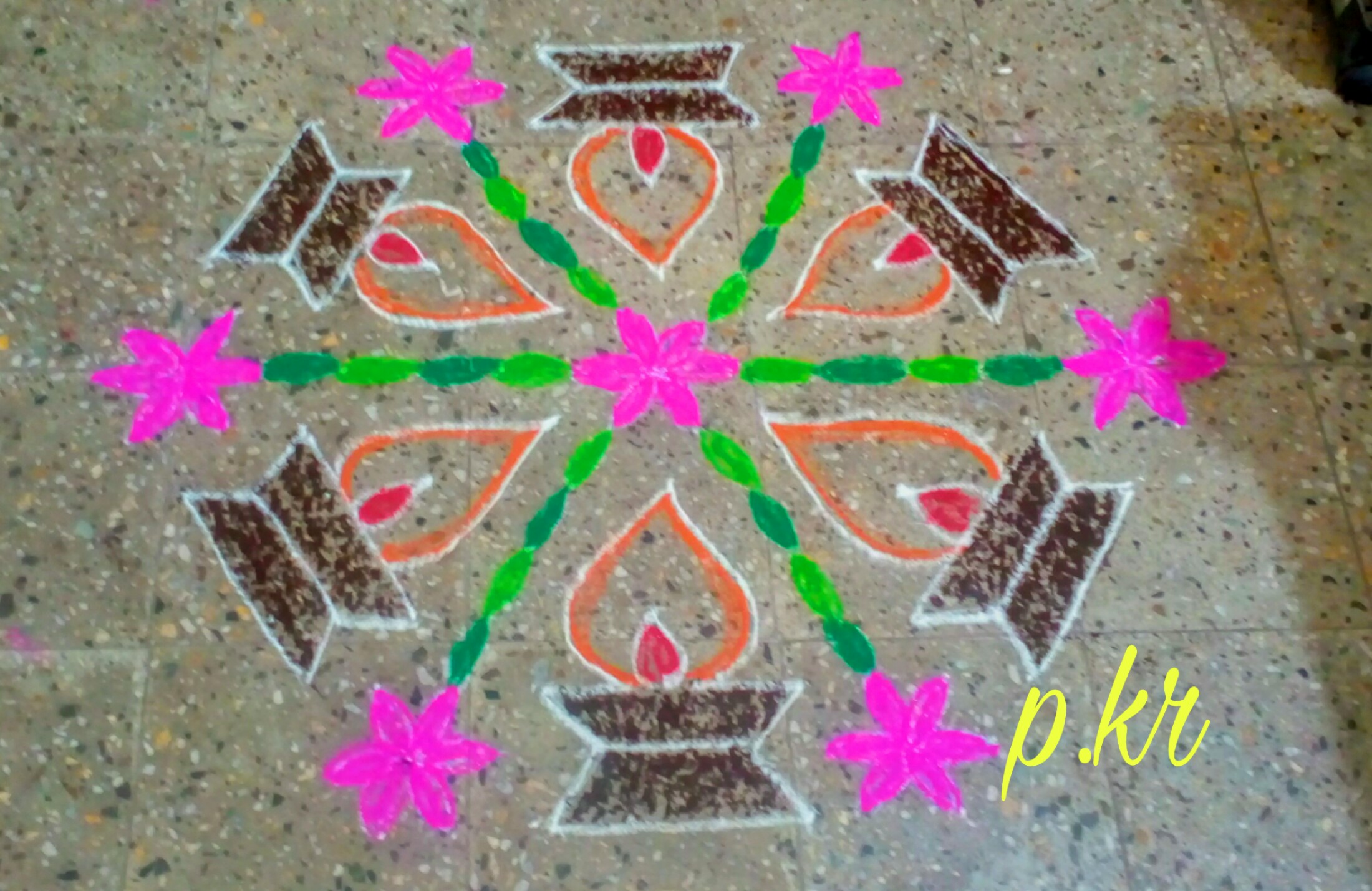 Kolam contest || Diya Rangoli || vilakku kolam