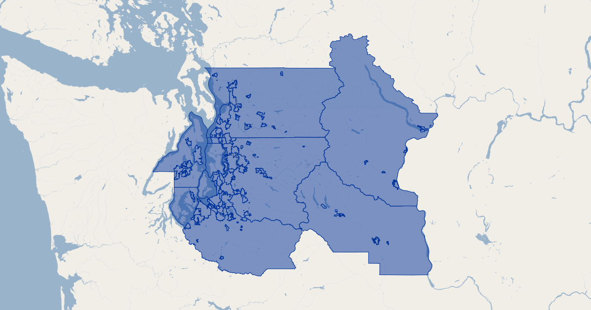 King County Wa Cities And Unincorporated Areas Gis Map Data King