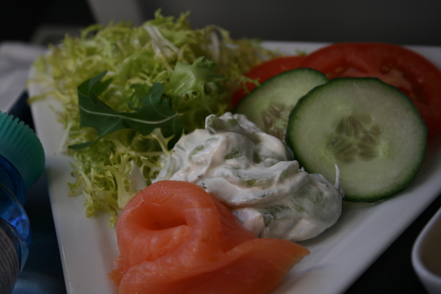 a plate of food on a table