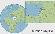 Savanna Style Location Map of Nazareth