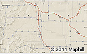 Shaded Relief Map of High River