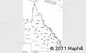 Blank Simple Map of Queensland