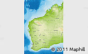 Physical Map of Western Australia