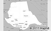 Gray Simple Map of Manaus