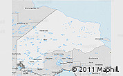 Silver Style 3D Map of Kenora