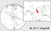 Blank Location Map of Sucre