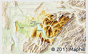 Physical 3D Map of Annecy, lighten