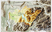 Physical 3D Map of Annecy, semi-desaturated