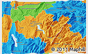 Political 3D Map of Annecy