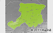 Physical Map of Gaya, desaturated