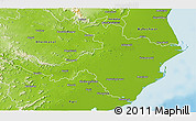 Physical 3D Map of Cuttack