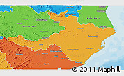 Political 3D Map of Cuttack