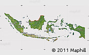 Satellite Map of Indonesia, cropped outside