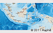 Shaded Relief Map of Indonesia