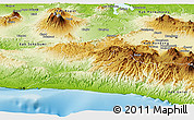 Physical Panoramic Map of Kab. Cianjur