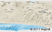 Shaded Relief Panoramic Map of Kab. Cianjur