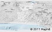 Silver Style Panoramic Map of Kab. Cianjur