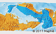 Political 3D Map of Kab. Dompu