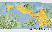 Savanna Style 3D Map of Kab. Dompu