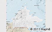 Classic Style Map of Sabah