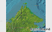 Satellite Map of Sabah