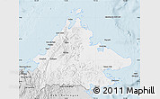 Silver Style Map of Sabah