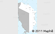 Gray Simple Map of Oriental Mindoro