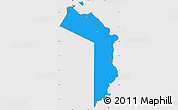 Political Simple Map of Oriental Mindoro, cropped outside