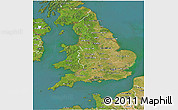 Satellite 3D Map of England