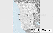 Gray Map of Mendocino County