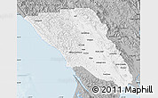 Gray Map of Sonoma County